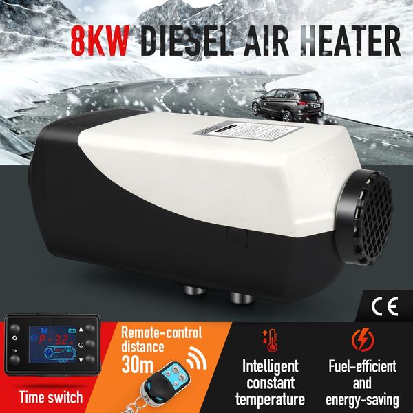 8Kw Instant Warm Up Energy Saving Disel Air Heater W/30M Remote Control For Van,Rv,Truck,Boat