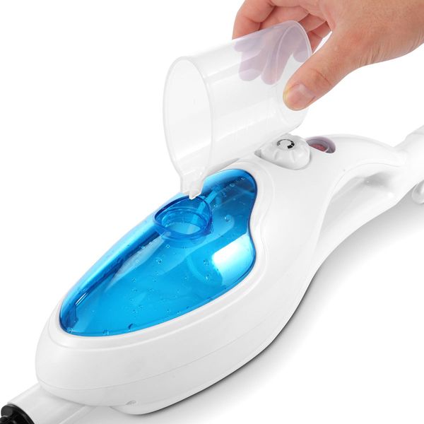 Effectively Sterilize 1300W Steam Mop Cleaner W/Multi Nozzles For Floor Clothes Window Etc.-Blue