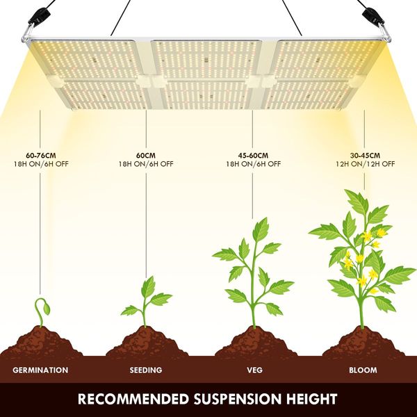 6000W Indoor Full Spectrum 1308 Led Plant Grow Light W/Samsung Lm301B Diodes For Higher Yields