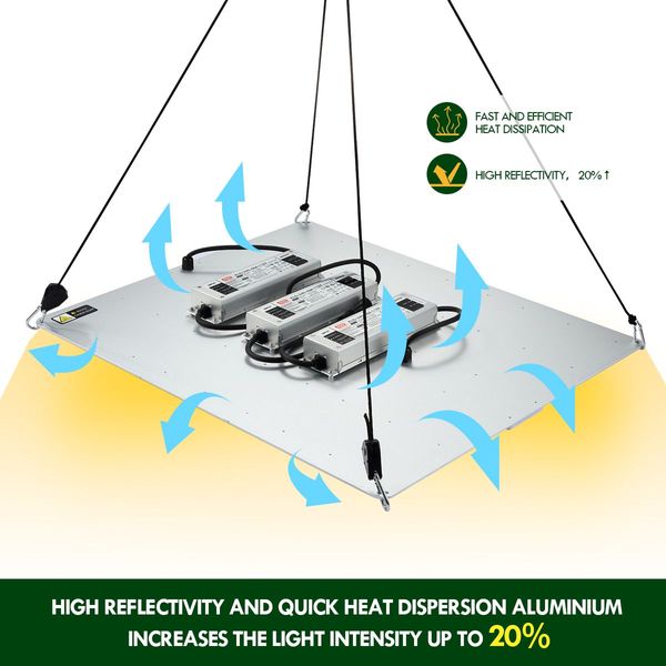 6000W Indoor Full Spectrum 1308 Led Plant Grow Light W/Samsung Lm301B Diodes For Higher Yields