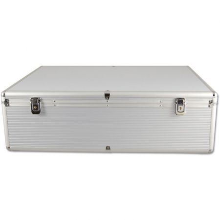 Portable Aluminium Cd Dvd Box 1000 Discs Storage Case For For Pro Djs, Music Or Movie Lovers