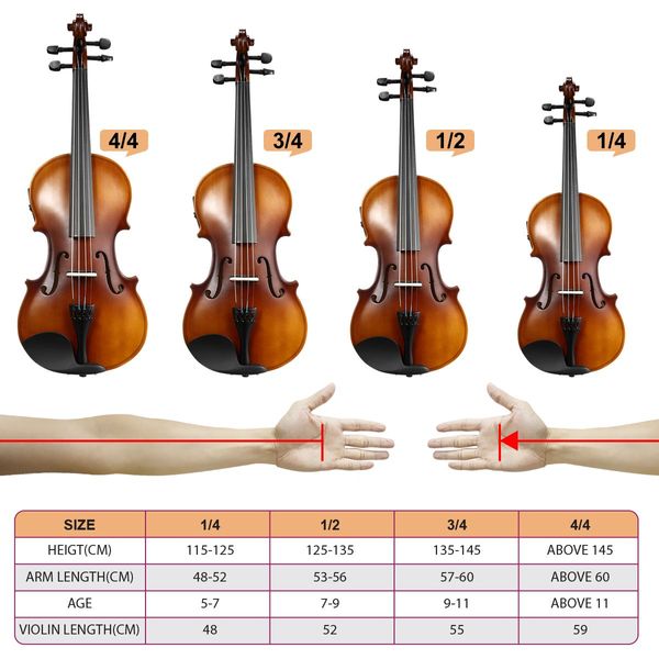 4/4 Size Wood Electric Violin W/Extraordinary Tones Tunes For Beginners & Music Lovers