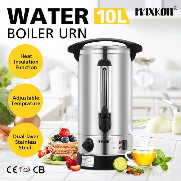 10L 2-Layer Super Insulation Hot Water Urn Stainless Steel For Coffee Juice Cider Or Tea