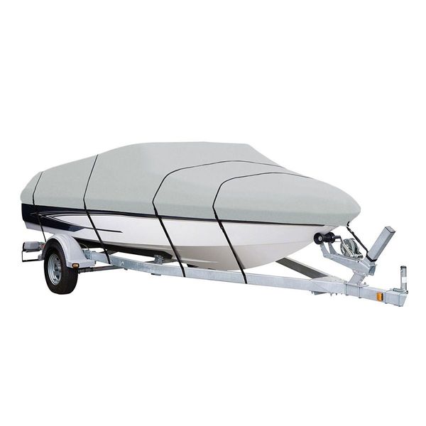 14-16Ft High Quality Weather/Uv Resistant Boat Cover Canopy For  V-Hull Open Fishing Boats