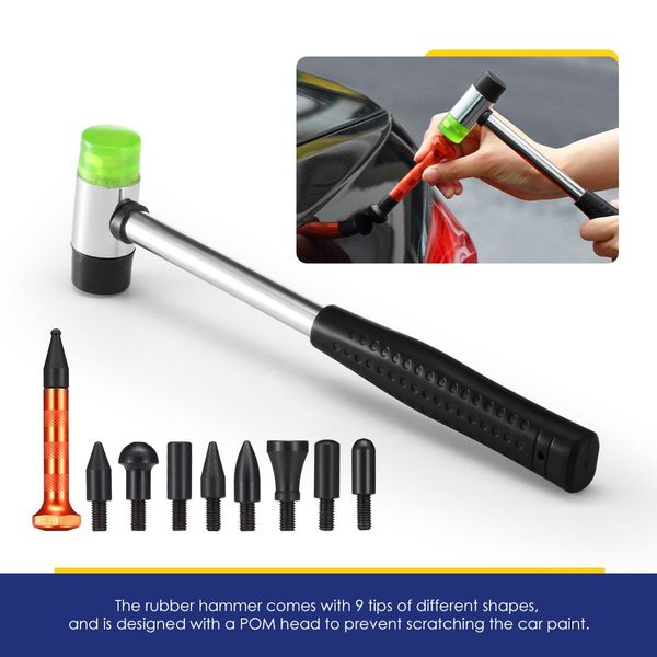 Pro Pdr 102 Pcs Paintless Dent Removal Puller Tool Car Damage Repair Kit Money Saving