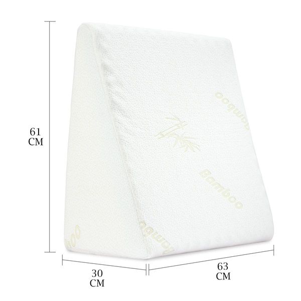 10/20/30Cm Height Adjustable Cool Gel Memory Foam Wedge Pillow Antibacterial & Anti-Mite