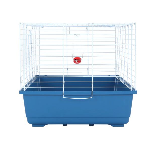 1.2M Sturdy Rabbit Cage Guinea Pig Hutch W/Water Bottle,Hay Feeder,Front Top 2 Access Doors