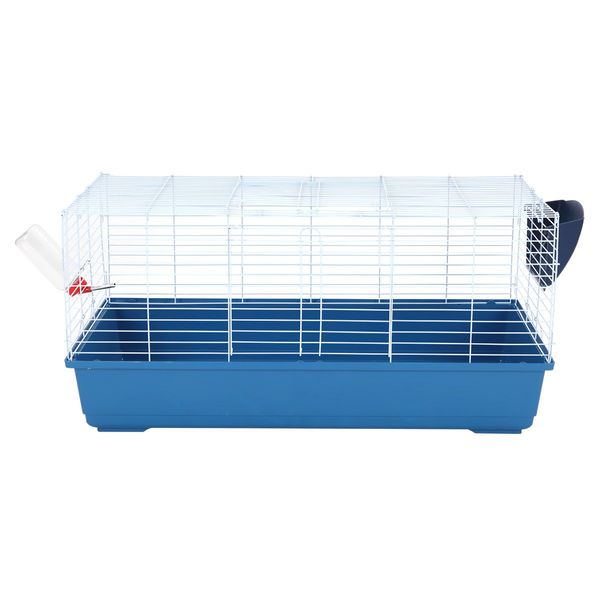 1.2M Sturdy Rabbit Cage Guinea Pig Hutch W/Water Bottle,Hay Feeder,Front Top 2 Access Doors