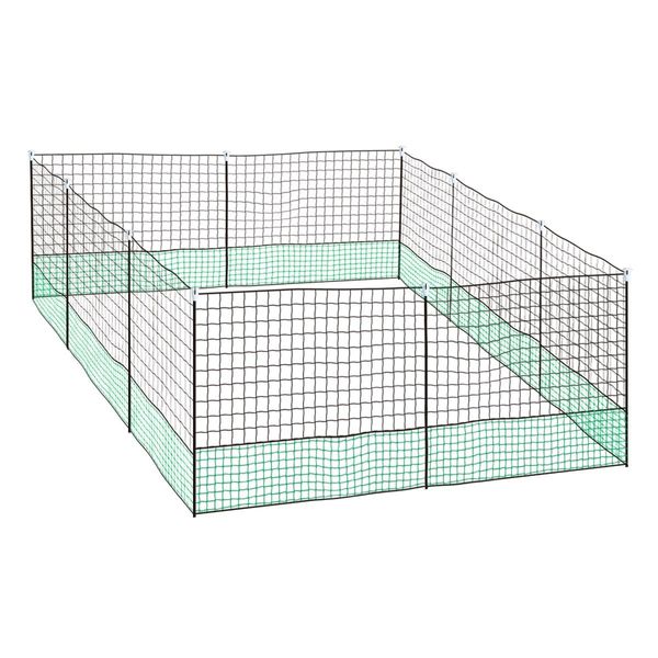 21M X 1.25M Any Shape Poultry Netting Enclosure Chicken Duck Fence W/ 10 Posts