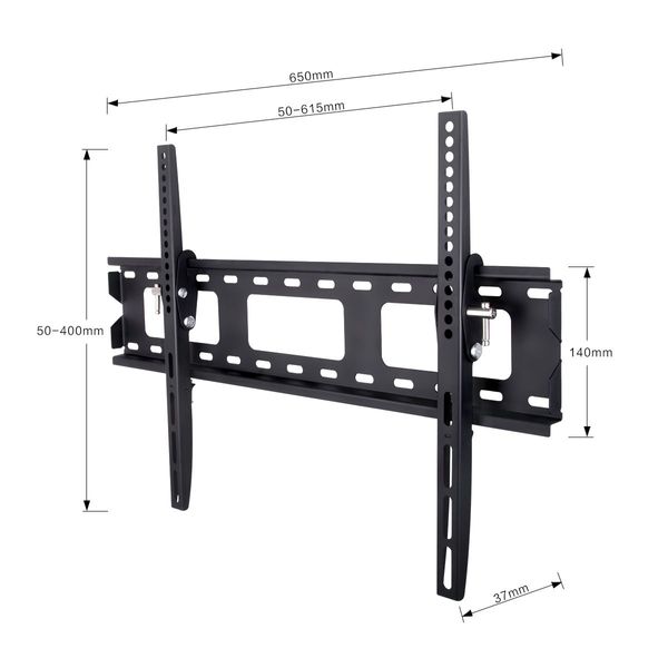 40"-65" Tv Wall Mount Bracket Hanger Angle Adjustable,600X400Mm Vesa Supportable