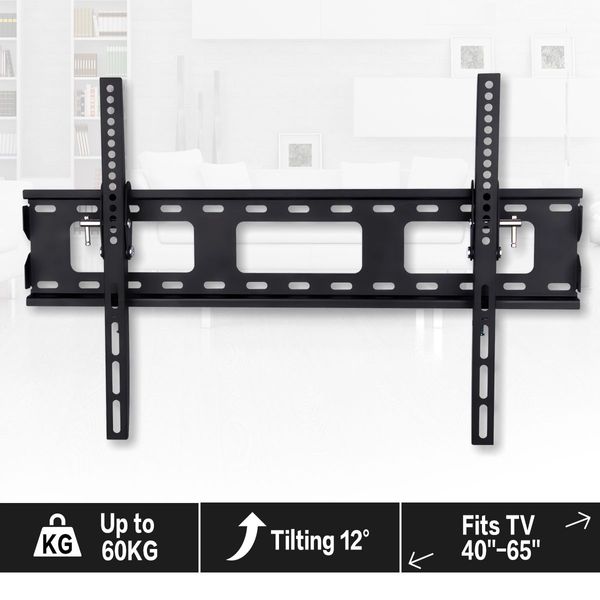 40"-65" Tv Wall Mount Bracket Hanger Angle Adjustable,600X400Mm Vesa Supportable