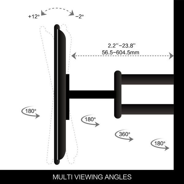 32"-65" Tv Wall Mount Bracket Hanger Ultra Slim,Max 600X400Mm Vesa Supportable