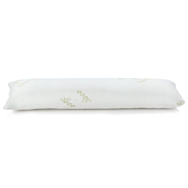 120*36Cm Memory Foam Full Body Pillow W/ Bamboo Fabric, Antibacterial & Anti-Mite