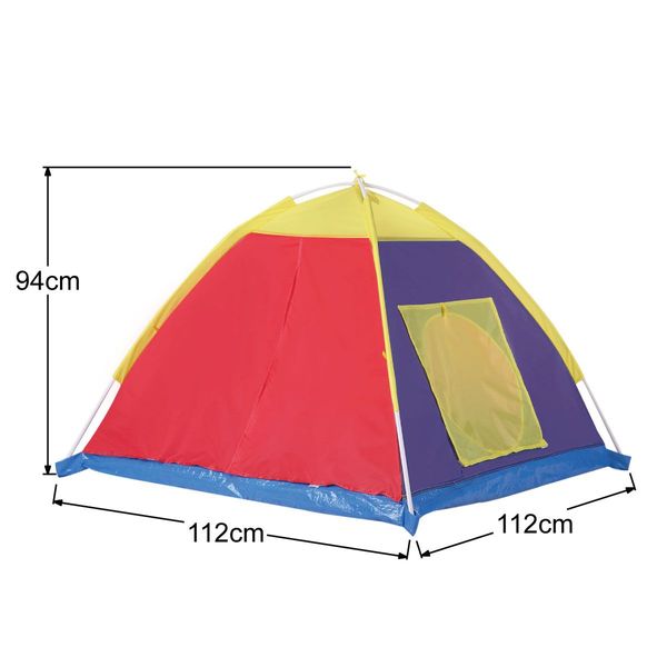 Kids Luxury Tent & Teepee Tunnel Play Set W/Kid-Friendly Durable Nylon Material