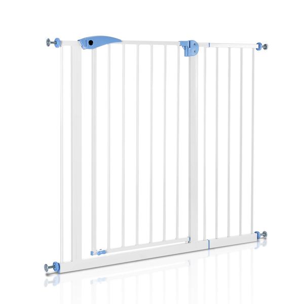 100Cm Tall 80-90Cm Width Pet Child Safety Gate Barrier Fence W/30Cm Extension Width