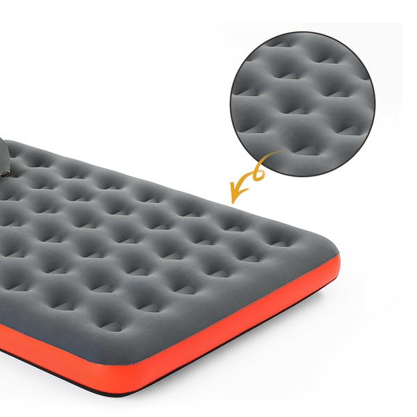 Easily Blow Up Air Bed Inflatable Mattress W/Light Weight Pump & Pillow