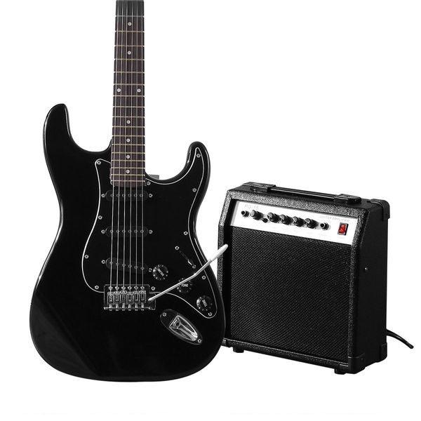 Full-Size 39" Electric Guitar Perfect For Beginner&Intermediate Players-Black