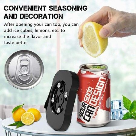 Can Opener, Corkscrew, Can Opener, Beer Can Opener, Soda Can Opener Suitable for most 19 oz beverage cans