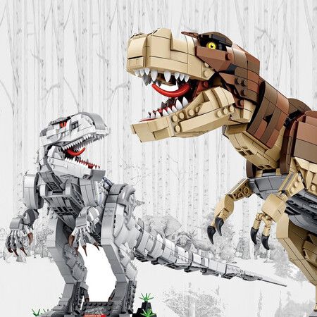 Dinosaur Blocks Jurassic Park Indominus Rex Dinosaur World voltron Building Blocks Dino Dragon Toy Boy Toys Kids Gifts