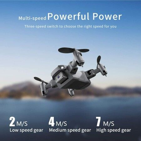 KY905 Mini WiFi FPV Drone with 4K/1080P HD Dual Camera Hold Mode Foldable One-Key Return 2.4G RC Quadcopter RTF (4K Camera)