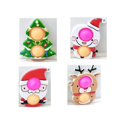 36pcs Fidget Toys SetStress Relief Anti-Anxiety Toys Assortment Christmas Santa Pop Bubbles Toy