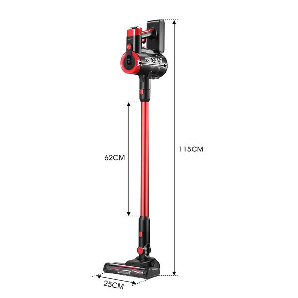 Maxkon 300W Cordless Vacuum Cleaner 25KPa Stick Handheld Vac with HEPA Filter for Car Floors Furniture Stairs Pet Hair