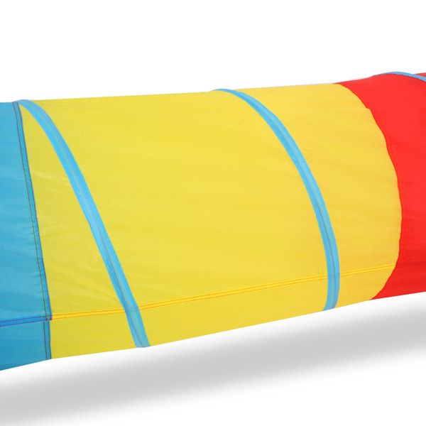 Kids Tent & Teepee Tunnel Play Set W/Kid-Friendly Durable Nylon Material