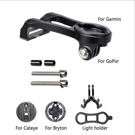 Bicycle Computer Camera  Holder front Mount for iGPSPORT Garmin Bryton Wahoo Gopro phone etc Color Black