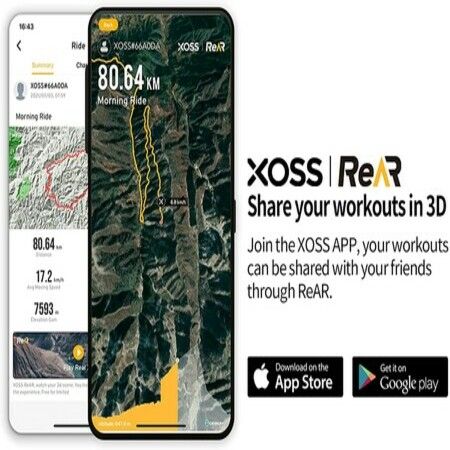 XOSS G+ GPS Bike Computer, Bluetooth Cycling Computer Waterproof MTB Tracker Fits All Bikes