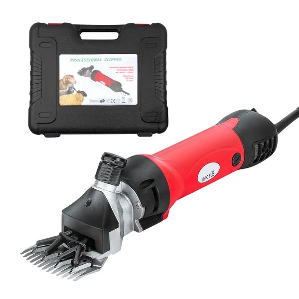 2800RPM Electric Sheep Wool Shear Clipper Livestock Hair Grooming Kit with 5m Power Cable