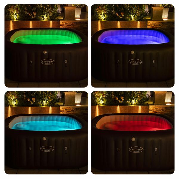 Bestway Original Luxury Spa Premium Inflatable Pool Portable Hot Tub 2.01m x 2.01m x 80cm