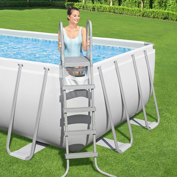 Bestway Above Ground Swimming Pool Ladder Steps Stairs for 1.32m Wall Height Pools