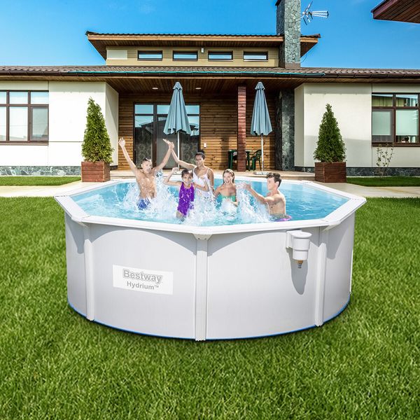 Title Bestway Luxury Circular Pool Set Above Ground Swimming Bath Spa 3.60m x 1.20m