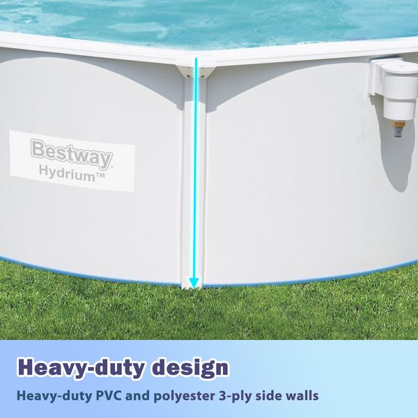 Title Bestway Luxury Circular Pool Set Above Ground Swimming Bath Spa 3.60m x 1.20m