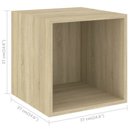 5 Piece TV Cabinet Set Sonoma Oak Chipboard