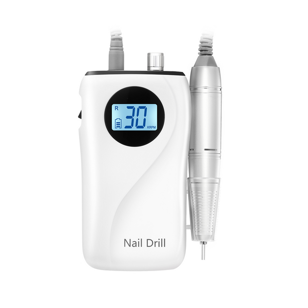 Electric Nail Drill File Buffer Manicure Machine Set Portable Rechargeable 30000RPM 35W