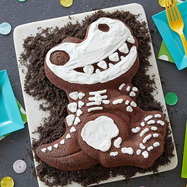 Kids T-Rex Dinosaur Shaped Aluminum Cake Pan for Birthday Parties Baking Unique Cake Mold for Dinosaur Themed Celebrations