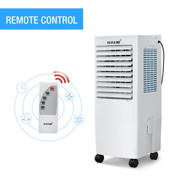 Maxkon Air Cooler Evaporative Humidifier Purifier Portable Cooling Fan 3 In 1 White