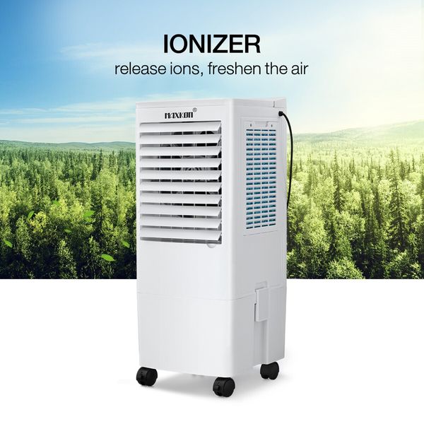 Maxkon Air Cooler Evaporative Humidifier Purifier Portable Cooling Fan 3 In 1 White