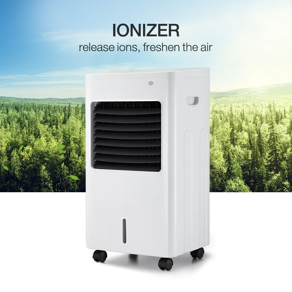 Maxkon Air Cooler Evaporative Purifier Humidifier Portable Cooling Fan 3 In 1 White and Black