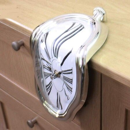 Melting Clock Table Melting Time Flow Desk Shelf Clock Decorative Salvador Dali Inspired