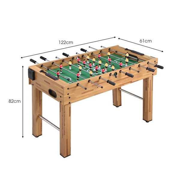 Soccer Gaming Table Foosball Football Game with 6 Balls 122x61x82cm