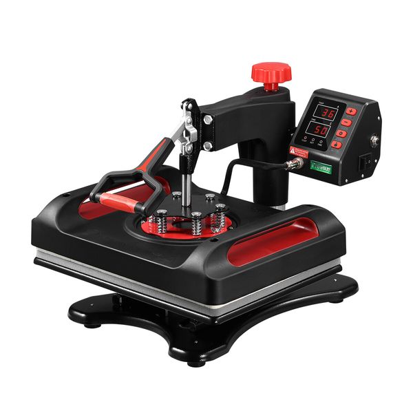 5-In-1 Digital Heat Press Machine Transfer Swivel Sublimation Printer Printing 1000W LCD Screen 29X38CM