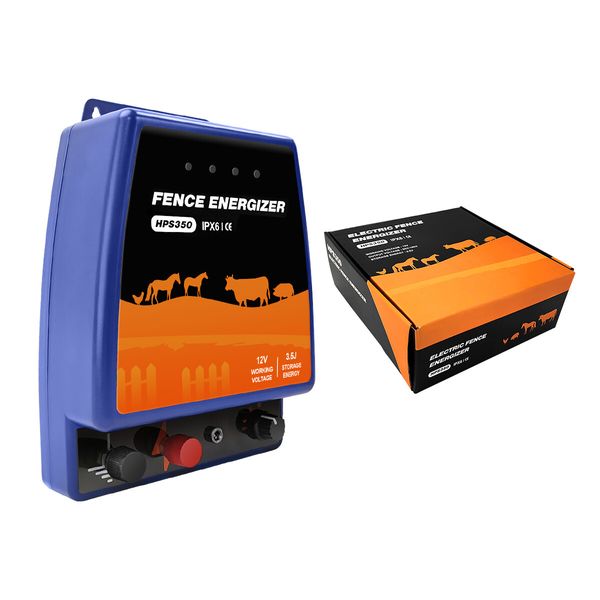 Petscene 30KM Electric Fence Energiser Charger Mains Fencing Energizer IPX6 3.5J