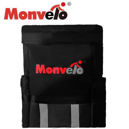 Monvelo Spare Wheel Bag Recovery Accessory Trash Storage Bin 60L Rear Snatch BK