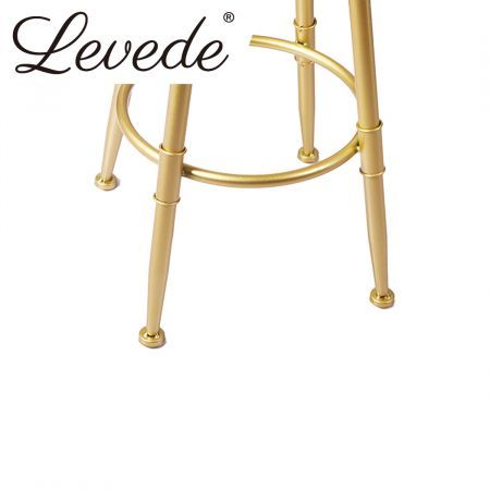 Levede 1x Bar Stools Kitchen Stool Chair Swivel Barstools Velvet Padded Seat