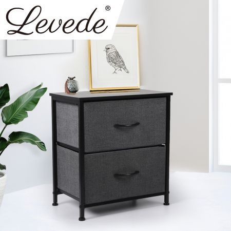 Levede Storage Cabinet Tower Bedside Table Chest of Drawers Dresser Tallboy