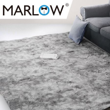 Marlow Floor Rug Shaggy Rugs Soft Large Carpet Area Tie-dyed Mystic 200x230cm