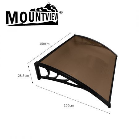 Mountview Window Door Awning Canopy Outdoor Patio Sun Shield Rain Cover 1 X 1.5M