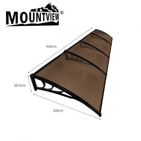 Mountview Window Door Awning Canopy Outdoor Patio Sun Shield Rain Cover 1MX4M